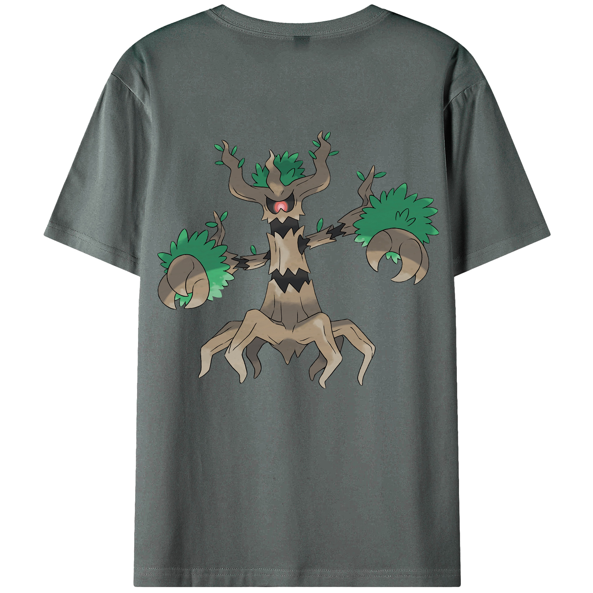 （画像用） ポケットモンスター Pokémon 綿100％ メンズ半袖Tシャツ（バックプリント） 通気性